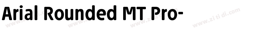 Arial Rounded MT Pro字体转换